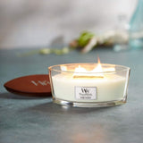 Ellipse WoodWick Scented Soy Candle - Island Coconut - Funky Gifts NZ