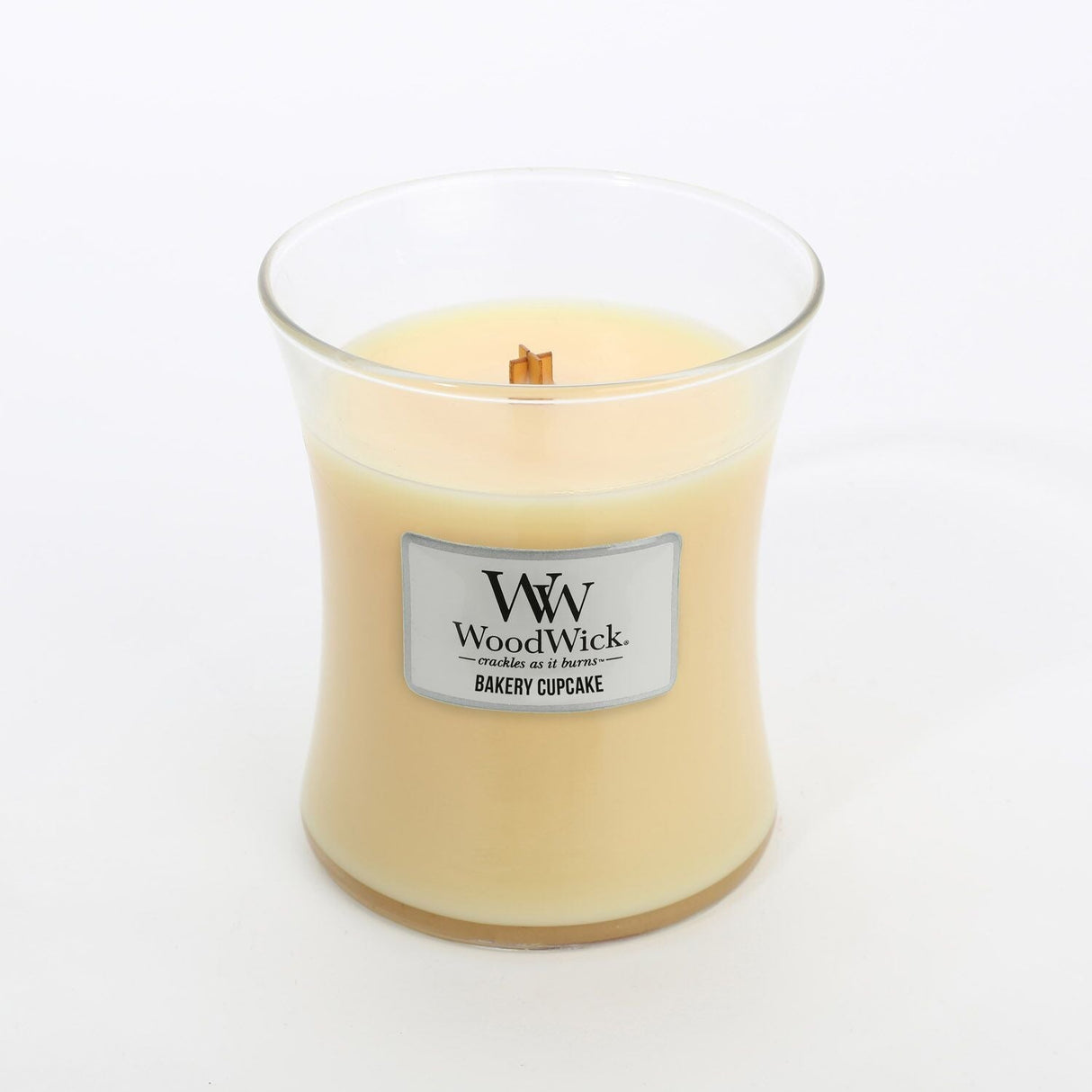 Medium WoodWick Scented Soy Candle - Bakery Cupcake - Funky Gifts NZ