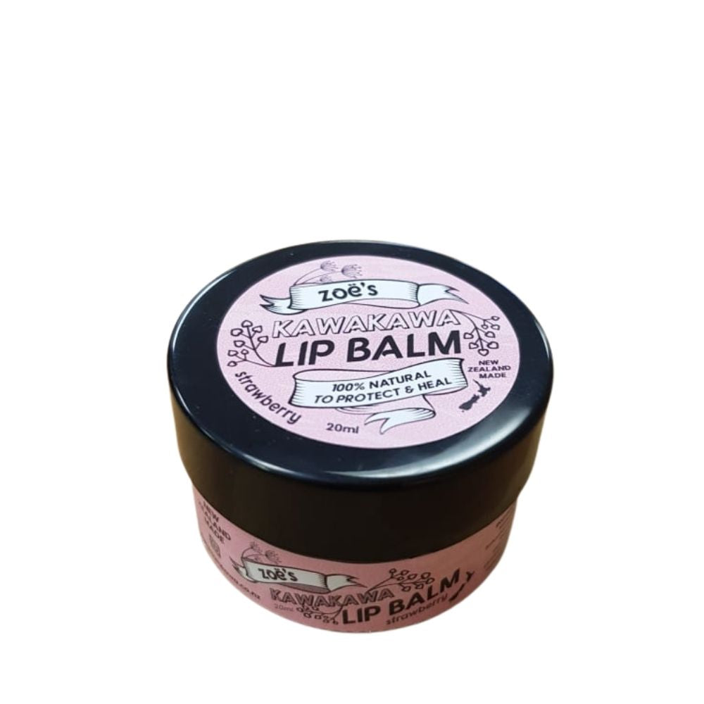 Kawakawa Lip Balm - Strawberry - Funky Gifts NZ