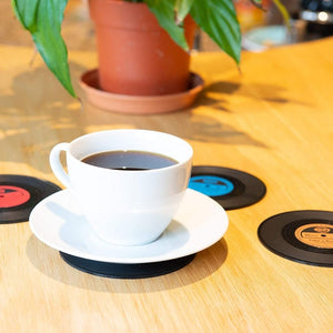 vinyl coaster set from funky gifts nz