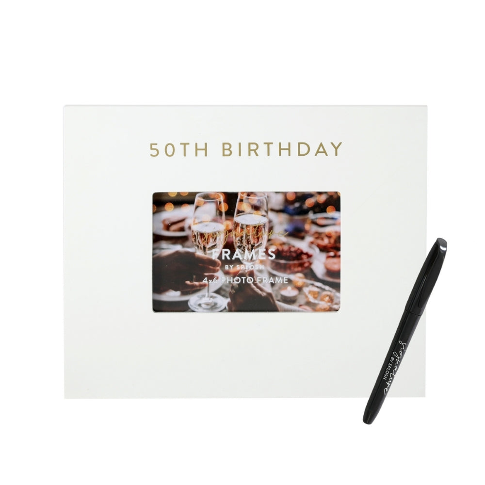 50th birthday signature frame from funky gifts nz