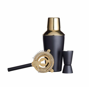 Deluxe Cocktail Black & Gold Set - Funky Gifts NZ