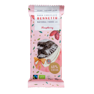 Bennetto Chocolate 30g - Raspberry - Funky Gifts NZ