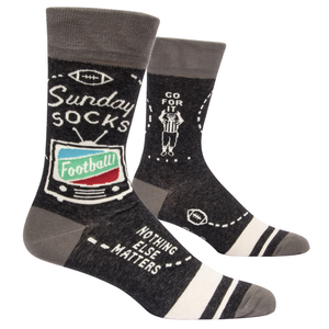 Blue Q Mens Crew Socks Sunday Socks Nothing Else Matters from Funky Gifts NZ