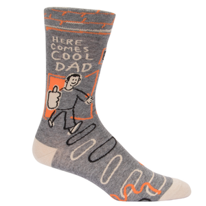 Blue Q Socks – Men's Crew – Here Comes Cool Dad - Funky Gifts NZ