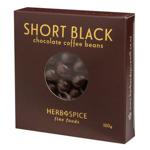 Boxed Short Black Chocolate Coated Coffee Beans - Funky Gifts NZ