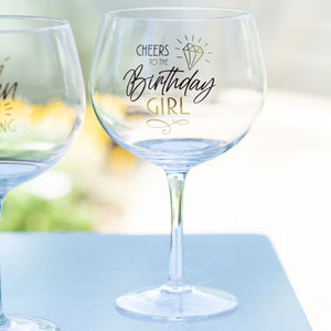 Celebrations Balloon Glass - Birthday Girl - Funky Gifts NZ