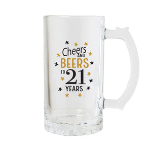 Celebrations Beer Glass -21st Birthday - Funky Gifts NZ