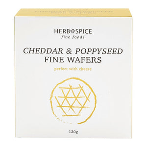 Cheddar Poppyseed Wafers - Funky Gifts NZ