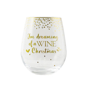 Christmas Wine Steamless Glass - Funky Gifts NZ