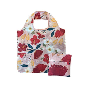 NZ Fold Out Bag (recycled) - Aotearoa Bloom - Funky Gifts NZ