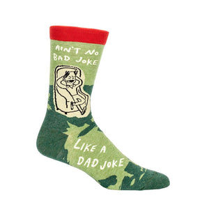 Blue Q Socks – Men's Crew – Dad Jokes - Funky Gifts NZ