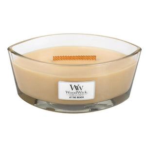Ellipse WoodWick Scented Soy Candle - At The Beach - Funky Gifts NZ