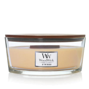 Ellipse WoodWick Scented Soy Candle - At The Beach - Funky Gifts NZ