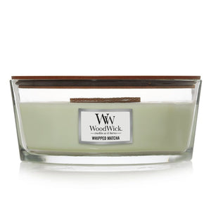 Ellipse WoodWick Scented Soy Candle - Whipped Matcha - Funky Gifts NZ