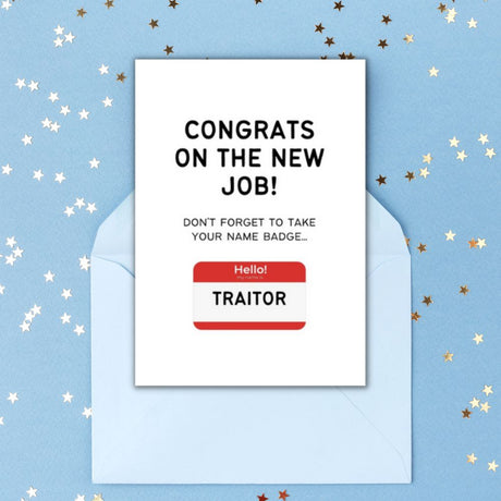 Greeting Card - Traitor - Funky Gifts NZ