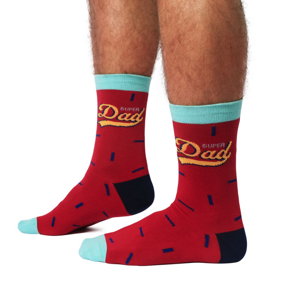 Father's Day Socks - Super Dad