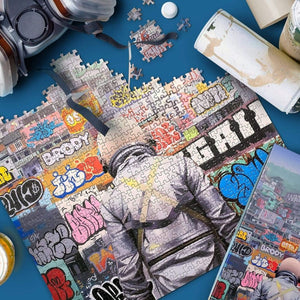Fred 1000pc Jigsaw Puzzle - Graffiti City - Funky Gifts NZ
