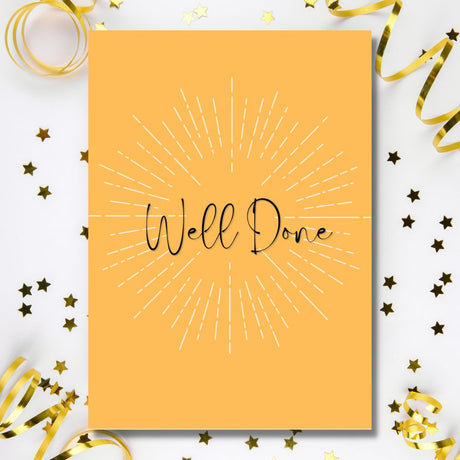 Greeting Card - Well Done - Funky Gifts NZ