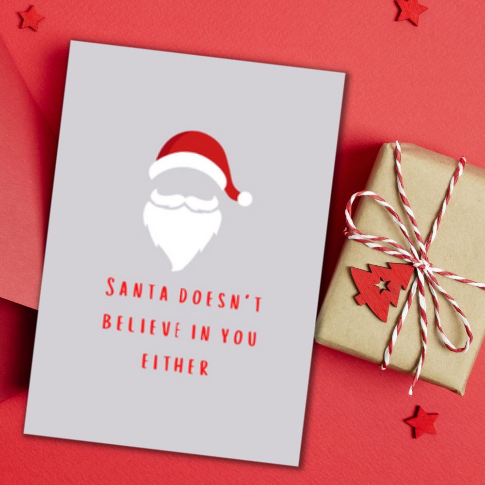 Christmas Greeting Card - Believe - Funky Gifts NZ