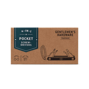 Gents Hardware - Pocket Screwdriver 4 in 1 - Funky Gifts NZ