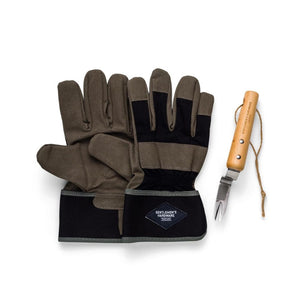 Gents Hardware Leather Gloves & Root Lifter Set - Funky Gifts NZ
