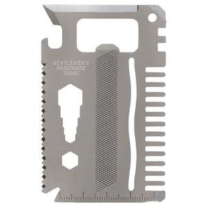 Gents Hardware - Credit Card Multi Tool Titanium - GEN267 - Funky Gifts NZ