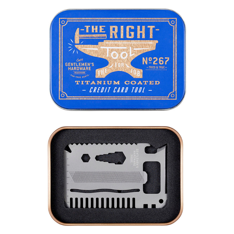 Gents Hardware - Credit Card Multi Tool Titanium