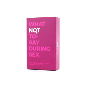 What Not To Say During Sex - Funky Gifts NZ
