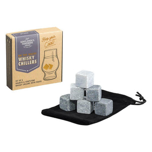 Granite & Soapstone Whiskey Chillers with Pouch - Funky Gifts NZ