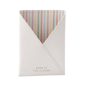 Head In The Clouds White Passport Holder - Funky Gifts NZ