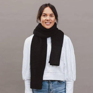 Hello Friday- Pippa Scarf Black - Funky Gifts NZ