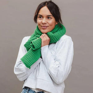 Hello Friday- Pippa Scarf Green - Funky Gifts NZ