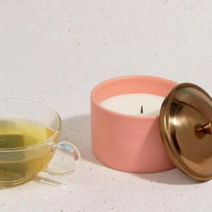 Hygge Ceramic Soy Candle - Rosewood & Patchouli - Funky Gifts NZ