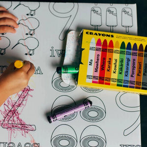 Crayons- Colours in Maori & English - Funky Gifts NZ