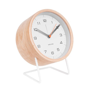 Karlsson Alarm Clock Innate - White - Funky Gifts NZ