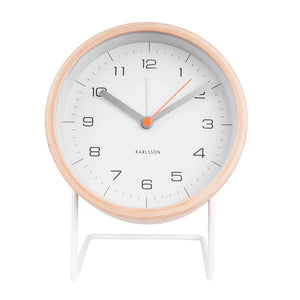 Karlsson Alarm Clock Innate - White - Funky Gifts NZ