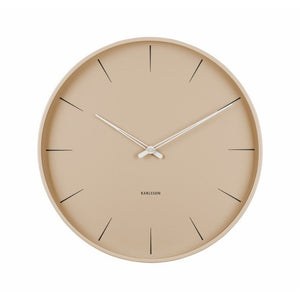 Karlsson Wall Clock Lure - Sand Brown - Funky Gifts NZ