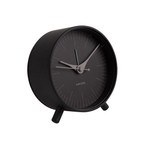 Karlsson Alarm Clock Index - Black - Funky Gifts NZ