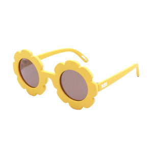 Moana Road Sunglasses - Kids Flower Power Yellow #3351 - Funky Gifts NZ