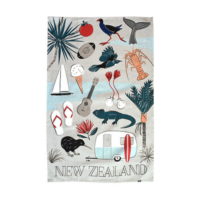 Funky tea shop towels