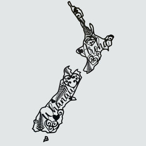 Whanau Aroha NZ Map - Funky Gifts NZ