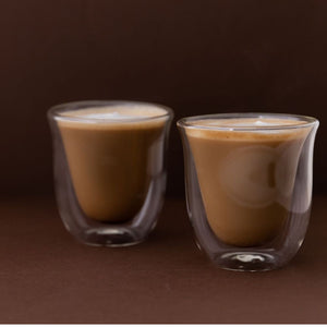La Cafetière Double Walled Glass Cappuccino Cups - 200ml - Funky Gifts NZ