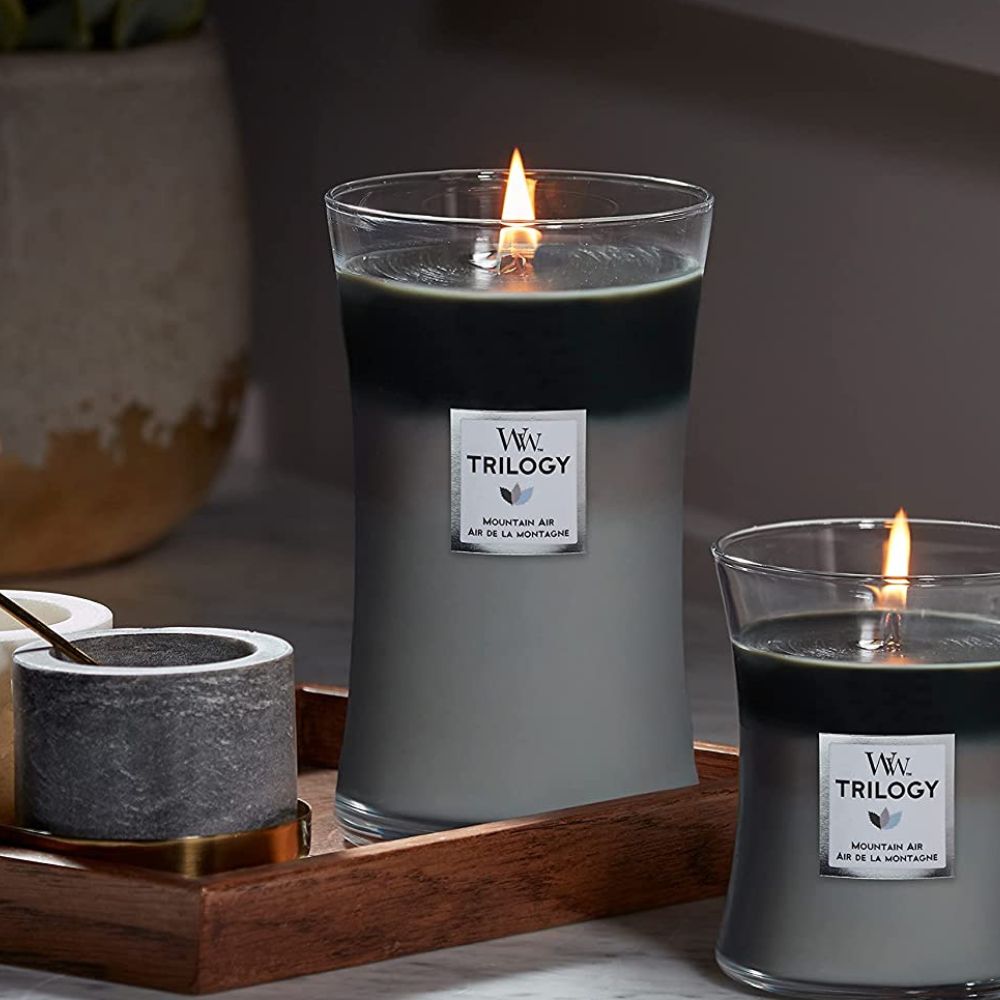 WoodWick Warm Woods Large Trilogy Candle