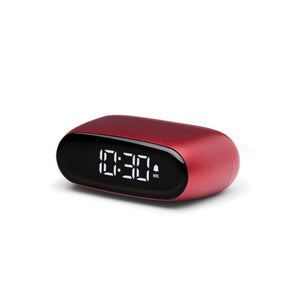 Lexon Minut Alarm Clock Dark Red - Funky Gifts NZ