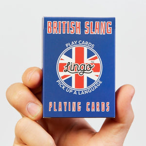 Lingo Playing Cards - British Slang - Funky Gifts NZ