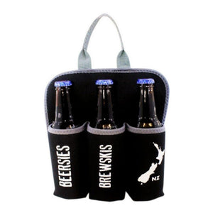 Six Pack Neoprene Beer Holder - NZ Beer Names - Funky Gifts NZ
