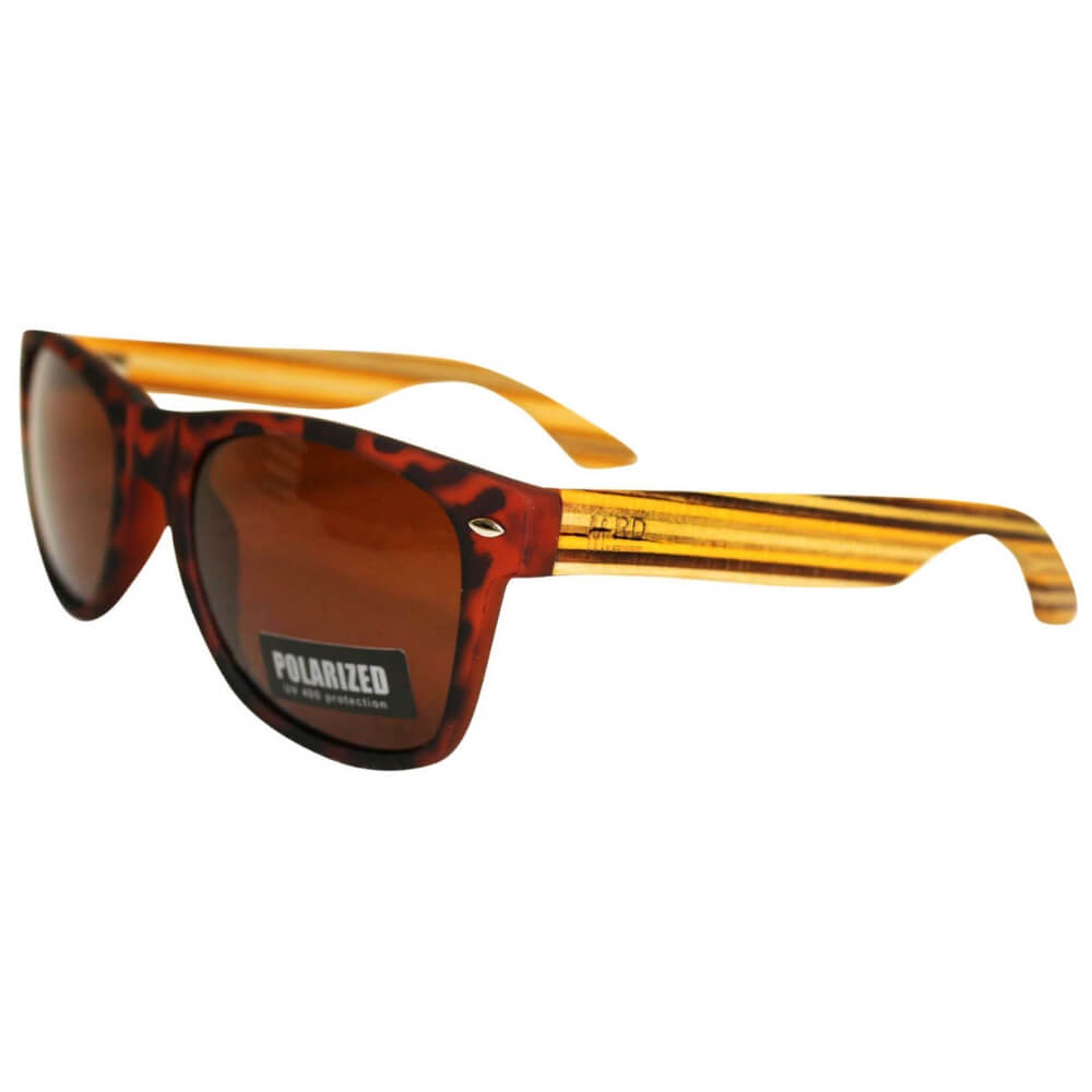 Moana Road Sunglasses 50/50 - Tort w. Stripes #468 - Funky Gifts NZ