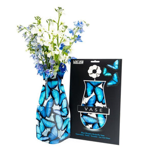 Modgy Vase - Blue Morpho Butterfly - Funky Gifts NZ