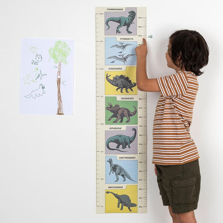 Prehistoric Height Chart - Funky Gifts NZ